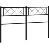  Metalno zamjensko uzglavlje crno 135 cm | shoptok.hr