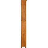 Police za knjige s 7 razine 60x22x200 cm od masivne hrastovine | shoptok.hr