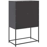 vidaXL Visoka komoda crna 68,5 x 38,5 x 107 cm čelična | shoptok.hr