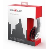 Gembird mhs-lax-b stereo sa mikrofonom los angeles black (1x3,5mm) slušalice | ePonuda.com
