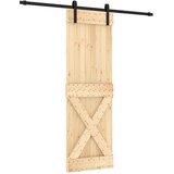  Klizna vrata 70 x 210 cm Čvrsta borovina (neobrađena) | shoptok.hr