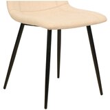 XXXL STOL, les, kovina, tekstil črna, bež | Shoptok.si