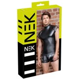 NEK - muški top sa zakovicama, mrežasti umetak (crni) | shoptok.hr