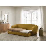 Bobochic Paris Gorčično rumena raztegljiva sedežna garnitura iz šenilje 228 cm Neyo – | Shoptok.si
