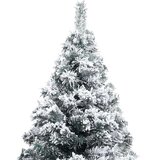 vidaXL Umjetno božićno drvce Zelena 120 cm PVC i Čelik i Plastika | shoptok.hr