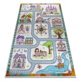 RugsX BAMBINO 61430 pralna preproga Princesa, abeceda, ulice za otroke protizdrsna - siva / roza 200x290 cm, (5000359159) | Shoptok.si
