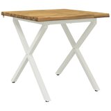  Stol za blagovanje s prirodnim rubom 70 x 70 x 75 cm - Bjeljenje 70 x 70 x 75 cm Živi rub | shoptok.hr