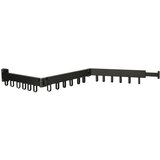  Teleskopska produžna zidna sušilica 123cm crna | shoptok.hr