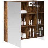  Kupaonski ormar s ogledalom Dimljeni hrast 63,5 x 15,5 x 70 cm | shoptok.hr