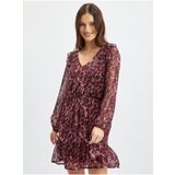 Orsay Burgundy Ladies Patterned Dress - Women Cijene