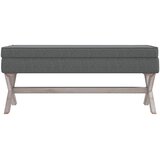  Tabure za pohranu tamnosivi 110 x 45 x 49 cm od tkanine | Eponuda.com