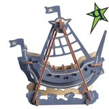  3d drvena puzzle - MALI PIRATSKI BROD | ePonuda.com