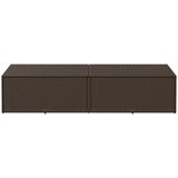  Vrtna shranjevalna škatla rjava 220x50x58 cm poli ratan | Shoptok.si