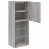  ormarić s LED svjetlima boja hrasta 40,5x30x102 cm | shoptok.hr