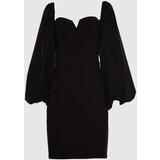 Trendyol Ženska haljina TPRSS21EL0192/BLACK | shoptok.hr