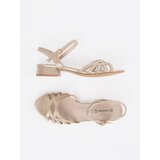 GOODIN Gold sandals with leather insole | Shoptok.si