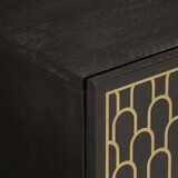  Klubska mizica 80x50x40 cm trden mangov les | Shoptok.si