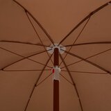  Vrtni suncobran s čeličnim stupom 180 cm smeđesivi | shoptok.hr