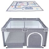 Babify Dječja ogradica s mekom podlogom i protukliznom ogradicom, pogodna za unutarnju i vanjsku upotrebu, otporna na pregib i jednostavna za montažu/rastavljanje | shoptok.hr