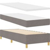 Box Springski Krevet s Madracem Taupe 80x200 cm Tkanina | shoptok.hr