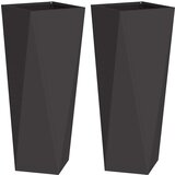  Sadilica 2 pcs Crna 30 x 30 x 75 cm Čelik | shoptok.hr