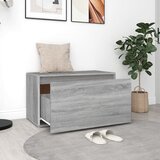  Klupa za hodnik sivi hrast 80 x 40 x 45 cm konstruirano drvo | shoptok.hr
