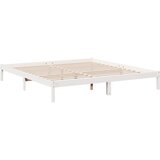 Dugi okvir kreveta bez madraca bijeli 180 x 210 cm od borovine | shoptok.hr