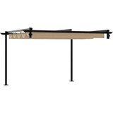 Gazebo Sivo-smeđa 300 x 300 x 200 cm Poliester | shoptok.hr