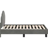  Posteljica za malčke z vzglavjem Temno siva 70 x 140 cm Žamet, (5000104972) | Shoptok.si