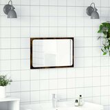  LED kupaonsko ogledalo boja dimljenog hrasta 60x8 5x38cm drveno | shoptok.hr