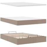  Otomanski krevet s madracem cappuccina 140x190cm umjetna koža | shoptok.hr
