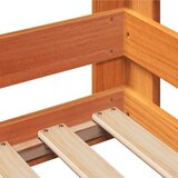  Posteljni okvir brez vzmetnice voščeno rjav 90x200 cm borovina | Shoptok.si