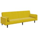  Kavč dvosed s stolčkom za noge rumen žamet, (21228589) | Shoptok.si