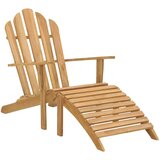  Vrtna stolica Adirondack s osloncem za noge od drva tikovine | shoptok.hr