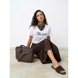 Sinsay Pamučna majica s natpisom Milano | shoptok.hr