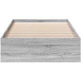 vidaXL Okvir kreveta s ladicama siva boja hrasta 75 x 190 cm drveni | shoptok.hr