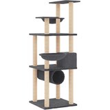  Penjalica za mačke sa stupovima za grebanje tamnosiva 141 cm | shoptok.hr