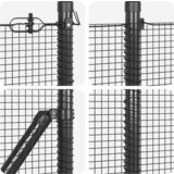 vidaXL zavareno žičano ogradivanje s 13 šiljaka Siva 0.8x25 m Čelik | shoptok.hr