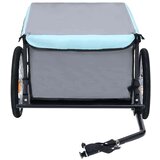 vidaXL prikolica za bicikl crno-plava 65 kg | shoptok.hr