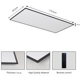  Brilagi - LED prigušiva plafonsko svetlo SLIMFRAME LED/80W/230V 120x60 cm crna + daljinski upravljač | Eponuda.com