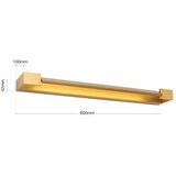 Orion Soff 3-480 - LED osvetljenje za ogledalo MARILYN LED/18W/230V 60 cm IP44 zlatna | Eponuda.com