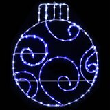  LED svjetleća božićna kugla LOVIISA 160 LED lampica Plava | shoptok.hr