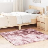 vidaXL Košata preproga prašna roza 120x120 cm poliester | Shoptok.si