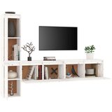 TV omarica 4 kosi bela trdna borovina, (20731709) | Shoptok.si