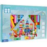  Set lesenih kock z različnimi motivi - 100 kos - pisan | Shoptok.si