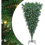 vidaXL Obrnjen umetni božični drevesec s kompletom kroglic 240 cm | Shoptok.si