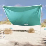 Nadstrešnica za plažu s pješčanim sidrima zelena 304 x 300 cm