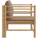  Vrtna sofa od bambusa sa smeđesivim jastucima | shoptok.hr