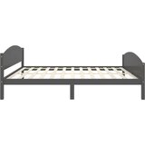 vidaXL posteljni okvir temno siv iz trdne borovine 160x200 cm | Shoptok.si