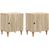  Noćni ormar 2 pcs Hrast sonoma 43 x 34,5 x 50 cm | Eponuda.com